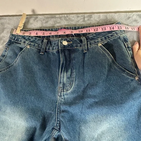 Edikted supper baggy wide leg denim jeans - Picture 8 of 15